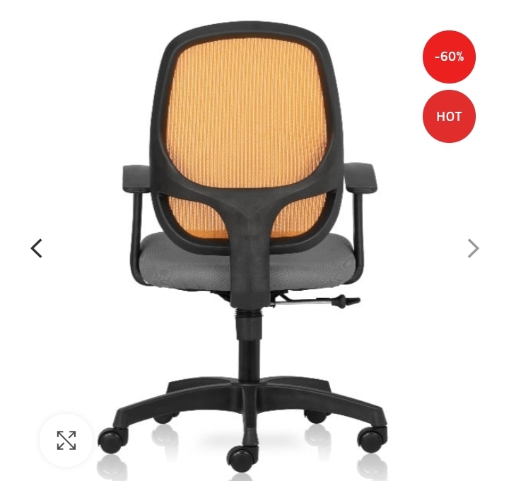 Anytime Mid Back chair with mesh back and fixed arms